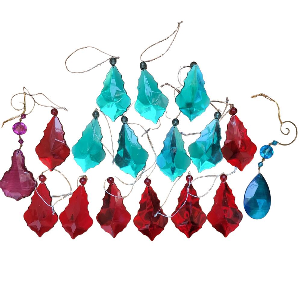 Beautiful Christmas Ornaments Jewel Tone Red, Green and More